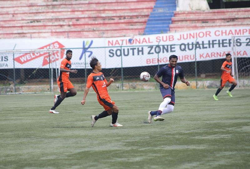 South United FC&#039;s Rungsing scored the only goal of the game