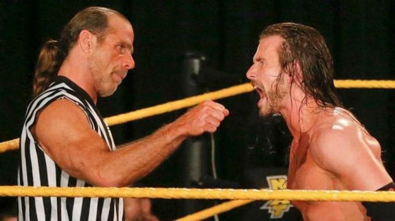 The leader of the Undisputed Era with The Heart Break Kid.......