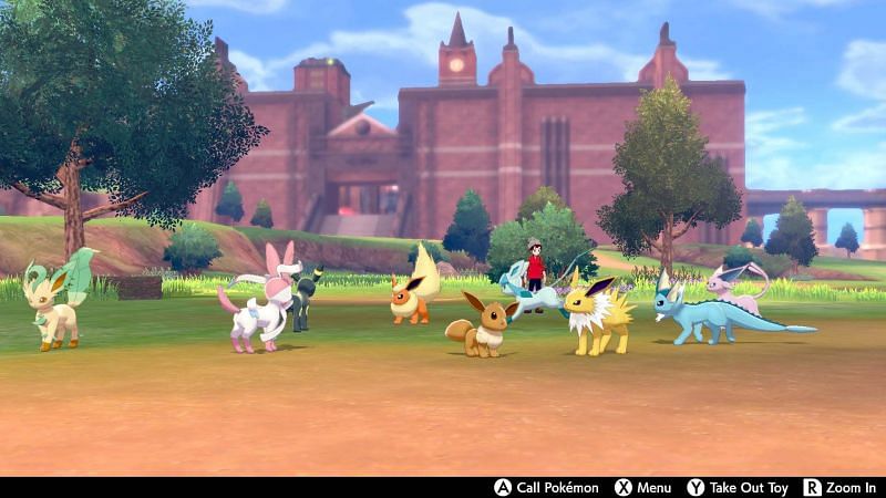 Image result for camping pokemon sword and shield eevee