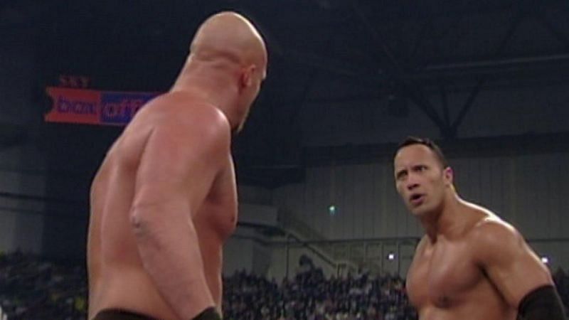 Stone Cold and The Rock: Stood tall at the conclusion of the Fatal 4 Way main event