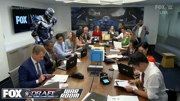 The WAR Room during the draft
