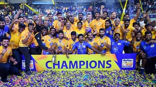 Chennai Spartans emerged as the champions of the inaugural season