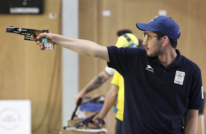 Anish Bhanwala finished at the 10th spot in Men&#039;s 25m rapid fire pistol event