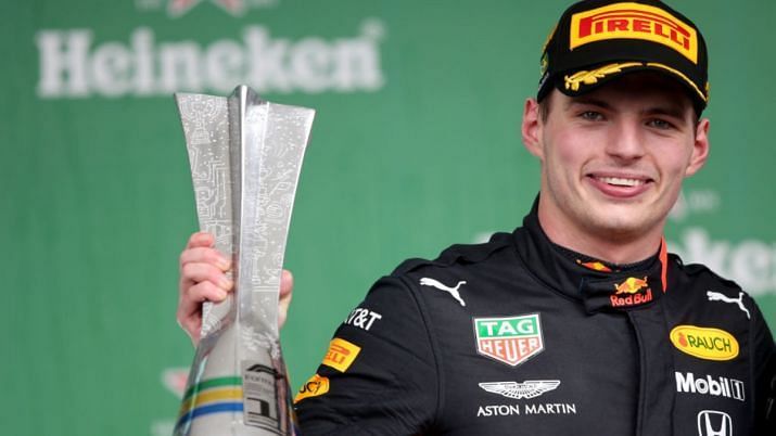 Max Verstappen after his eighth victory in F1