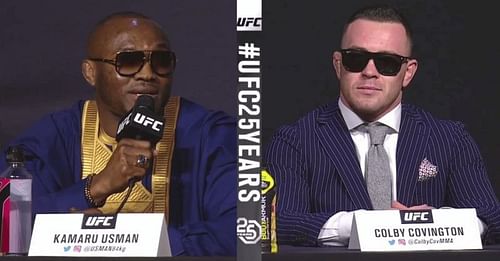 Kamaru Usman and Colby Covington