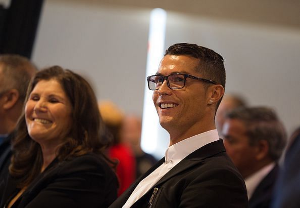 Cristiano Ronaldo with his mother Dolores Aveiro