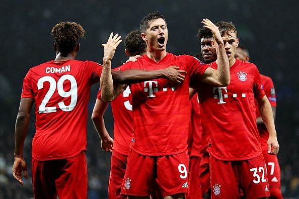 Robert Lewandowski continues to impress for Bayern Munich