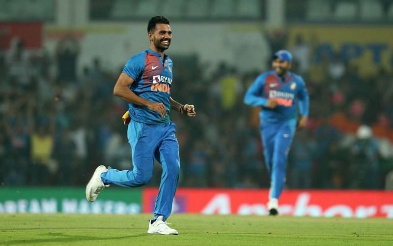 Deepak Chahar registered magical figures of 6/7 from 3.2 overs (PC: BCCI.tv)