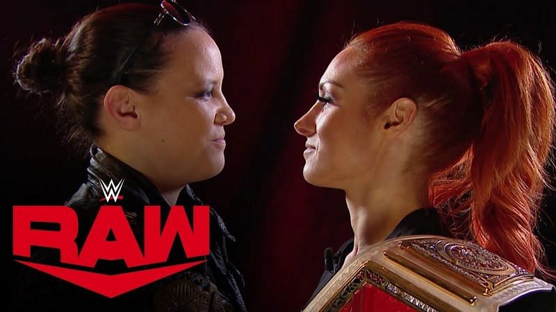 Shayna Baszler and Becky Lynch meet face to face