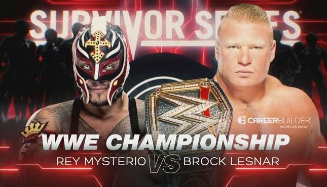 Brock Lesnar defends the WWE Championship against Rey Mysterio