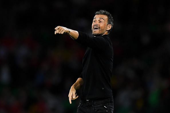 Luis Enrique as coach of Spain