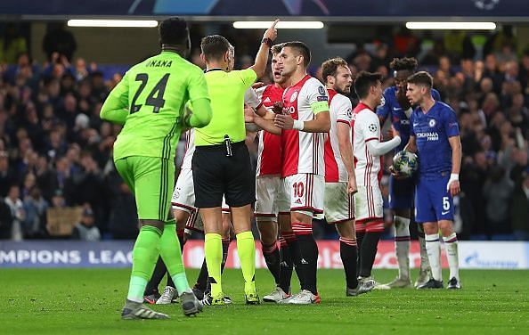 Chelsea FC v AFC Ajax played out a dramatic 4-4 draw at the Bridge