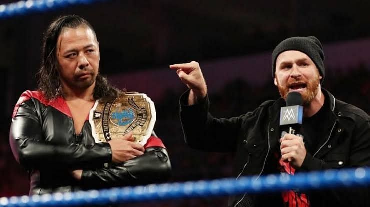 Shinsuke Nakamura with Sami Zayn