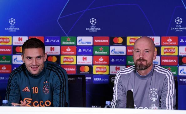 Ajax&#039;s Erik ten Hag (right) is in high demand.