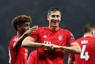 Robert Lewandowski celebrates