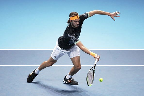 Stefanos Tsitsipas made a quick start in the semi-final against Roger Federer at the Nitto ATP Finals 2019