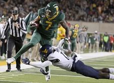 No. 12 Baylor beats West Virginia 17-14 to improve to 8-0