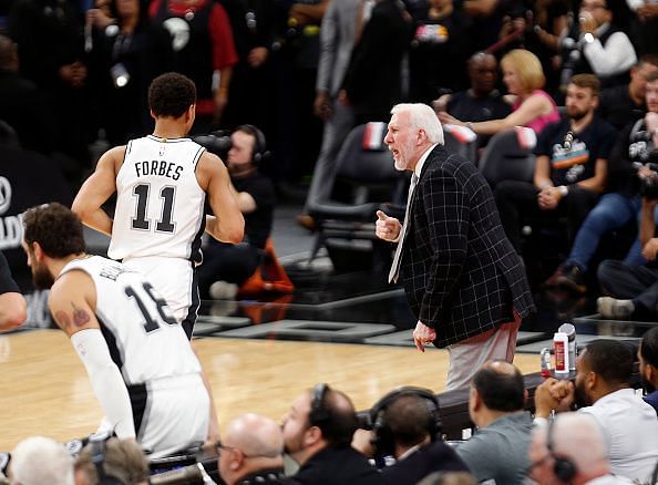 Forbes continues to develop his game under Gregg Popovich's close watch