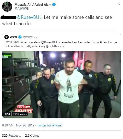 Ali's response