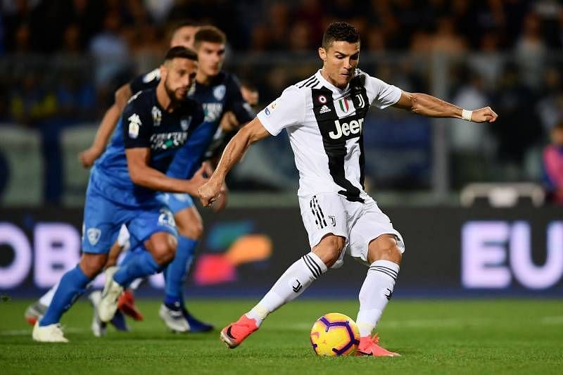 Ronaldo scores from the spot against Empoli