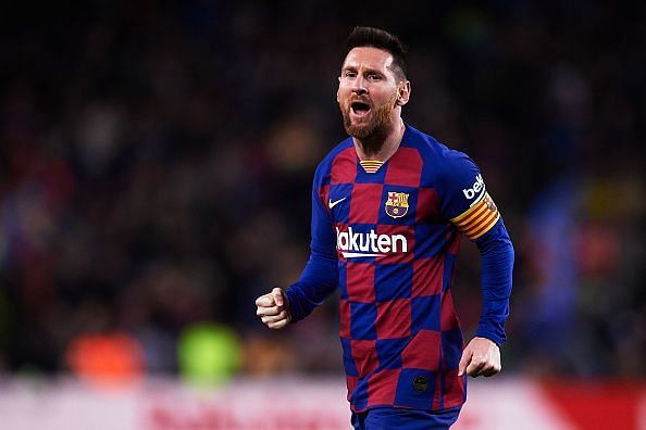 Messi scored a hat-trick in the game