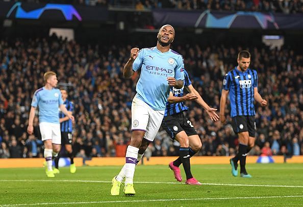 Raheem Sterling has five Champions League goals this season for Manchester City