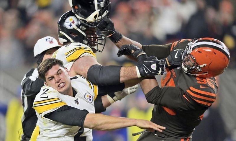 What the Browns defensive end did to the opposing quarterback was unforgivable.