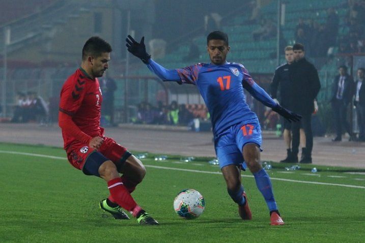 Mandar Rao Dessai performed poorly and was subbed off at half-time (Image Credits: AIFF Media)