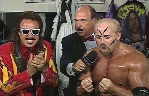 'The Taskmaster' Kevin Sullivan with Jimmy Hart & 'Mean' Gene