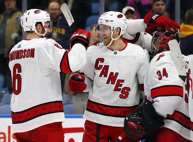 Hamilton scores in OT, ‘Canes hold off Sabres’ late rally