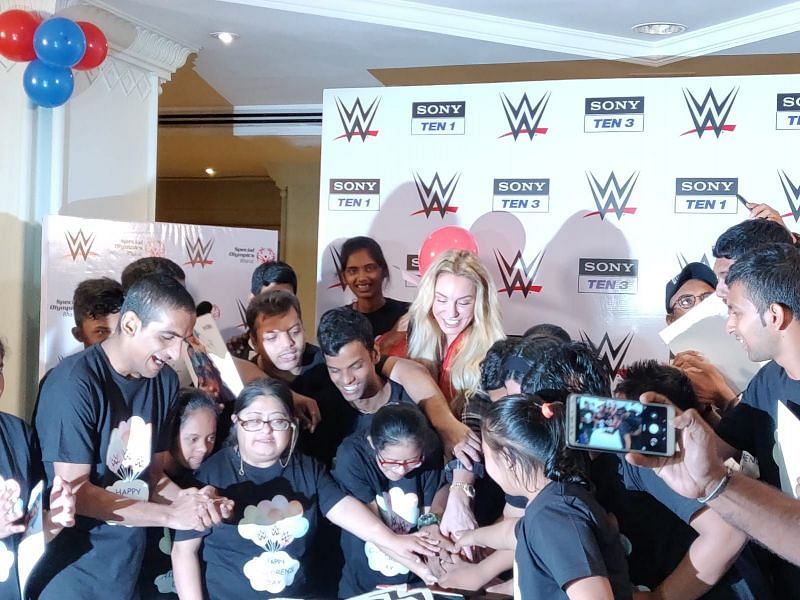 Flair cuts a cake to celebrate Children&#039;s Day in style