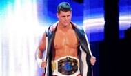 Cody Rhodes showing off the IC Title