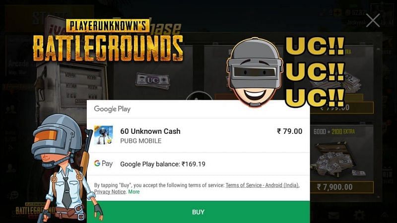 In-game purchase window