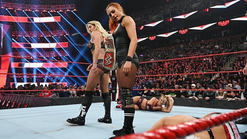 Becky Lynch and Charlotte Flair made quick work of the IIconics on RAW