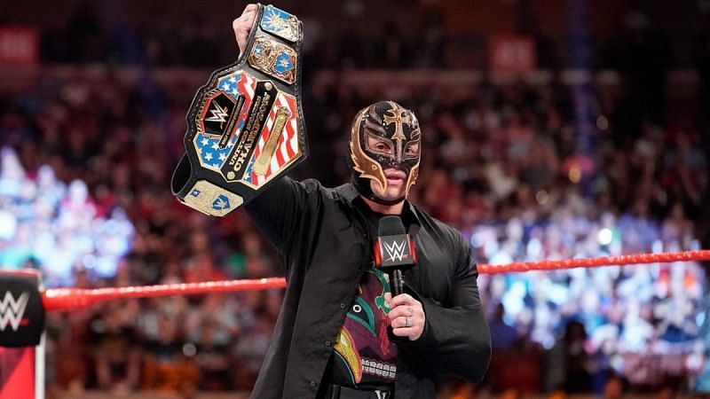 Rey Mysterio had to vacate the United States title earlier this year