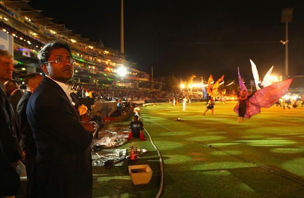 Lalit Modi in an old IPL opening ceremony.