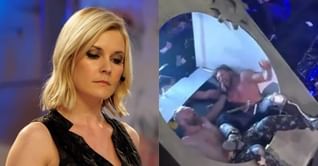 Renee Young reacts to Jon Moxley vs Kenny Omega