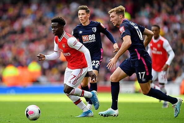 Bukayo Saka&#039;s impressive work in the Europa League resulted in his Premier League debut at just 18.
