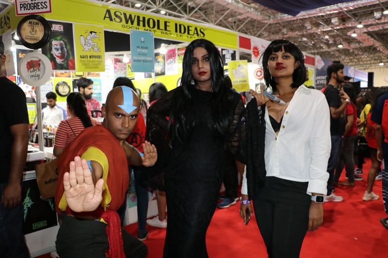 Cosplayers at Comic Con Bengaluru 2019.