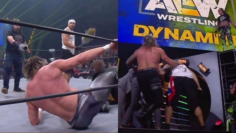 A massive brawl ended tonight&#039;s episode of Dynamite