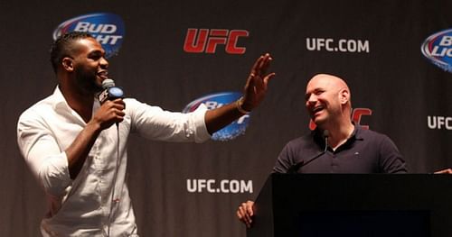 Jon Jones and Dana White.