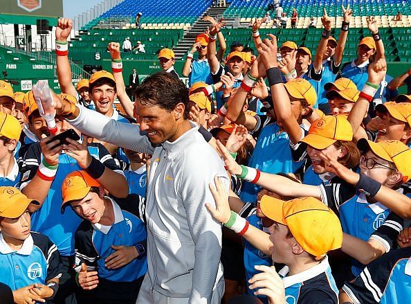 Nadal has always taken an active interest in helping out children