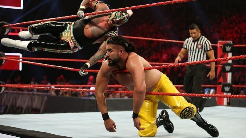 Rey Mysterio and Andrade fought a few times this year