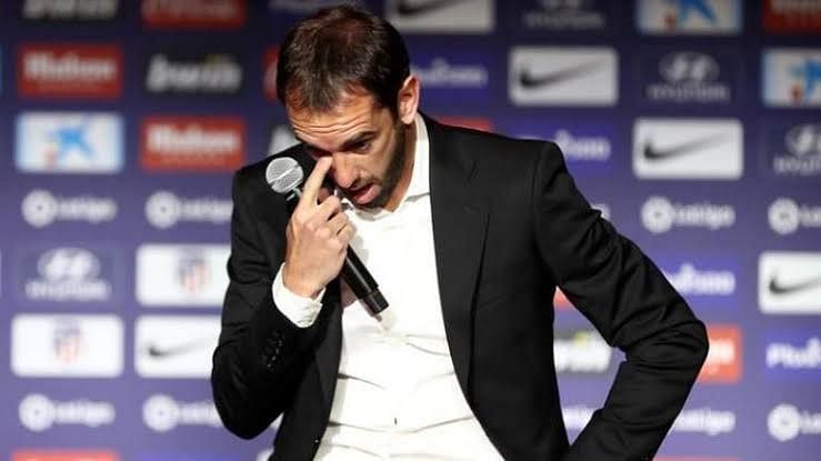 Godin had tears in his eyes as he announced his Atletico Madrid departure in May 2019
