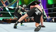 Rey Mysterio and Brock Lesnar at Crown Jewel