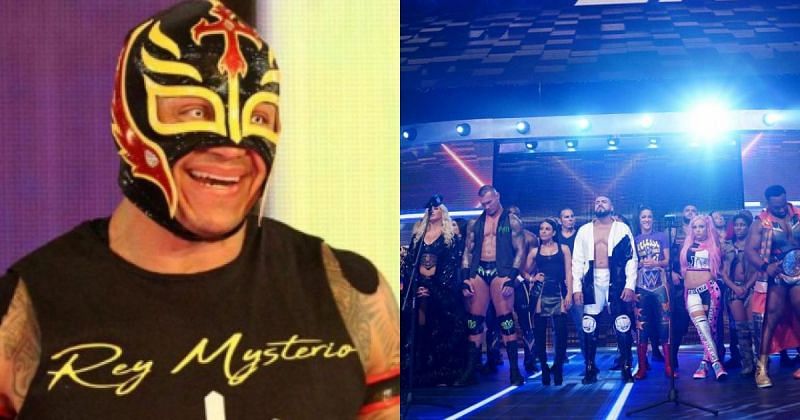 Rey Mysterio and the WWE roster.