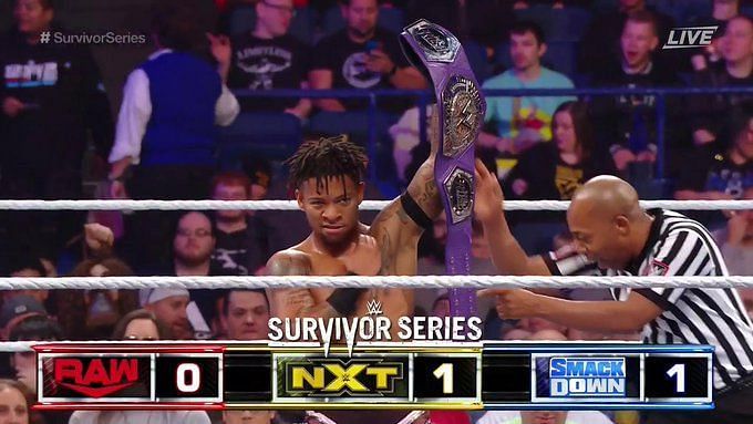 Lio Rush started the winning streak for NXT after he retained his title in the kickoff show