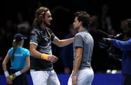 Stefanos Tsitsipas (left) and Dominic Thiem