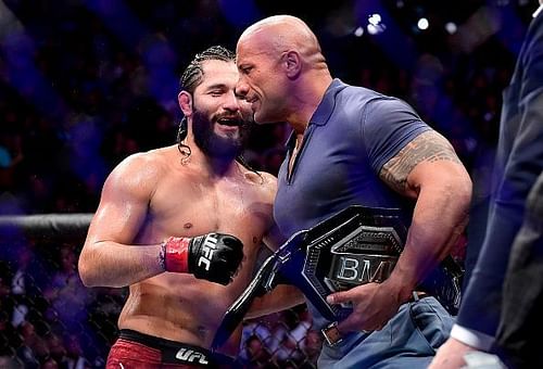 Jorge Masvidal with The Rock at UFC 244