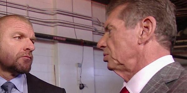 Triple H and Vince McMahon.